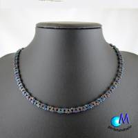 Wechsel-schmuck Magnet Glas-Perlen Collier mehrfarbig Statement-Kette  ART 3839 Bild 2