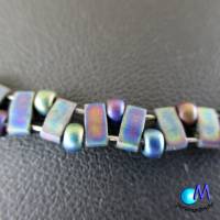 Wechsel-schmuck Magnet Glas-Perlen Collier mehrfarbig Statement-Kette  ART 3839 Bild 3