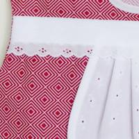 Wäscheklammer-Beutel, rot mit Spitze, Klammerbeutel, Klammerkleidchen, Aufbewahrung Wäscheklammern, Klammersack rot, Bild 3