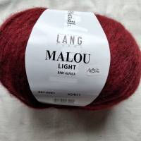50g Lang Yarns Malou light, Baby Alpaca, Fb. 61, rot Bild 1
