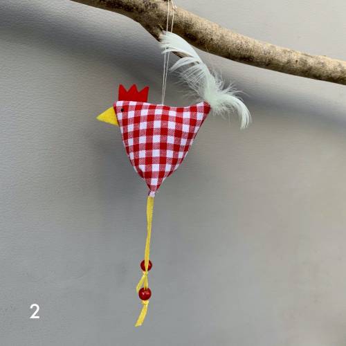 Huhn, Osterdeko, 1 St. Stoffhuhn, Oster-Hühnchen