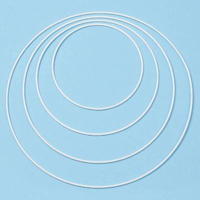 Metallring, weiss beschichtet