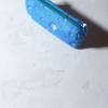 Mäppchen Wassertropfen blau   Faulenzer  Umschulung  Kosmetiktasche Bild 3
