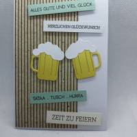 Geburtstagskarte, Glückwunschkarte Bier, Männerkarte Bild 2