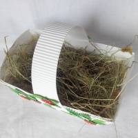 Geschenkkörbchen mit Erdbeeren als Osternest oder Frühlingsdeko/Tischdeko aus Wellpappe, Verpackung für Geschenke Bild 4