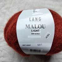 50g Lang Yarns Malou light, Baby Alpaca, Fb. 87, orange Bild 1