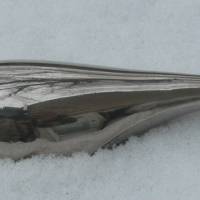 Flaschenöffner - Metall verchromt - Schwan im Schnee Bild 2