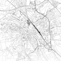 Stadtplan BAMBERG - Just a Map I Digitaldruck Stadtkarte citymap City Poster Kunstdruck Stadt Karte Bild 2