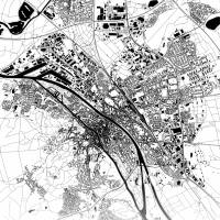 Stadtplan BAMBERG - Just a Map I Digitaldruck Stadtkarte citymap City Poster Kunstdruck Stadt Karte Bild 4