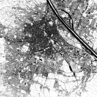Stadtplan WIEN - Just a Map I Digitaldruck Stadtkarte citymap City Poster Kunstdruck Stadt Karte Bild 4