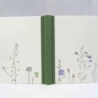 Notizbuch, Flora Fauna, grün, mit Illustrationen, DIN A5, handgefertigt Bild 3