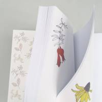 Notizbuch, Flora Fauna, grün, mit Illustrationen, DIN A5, handgefertigt Bild 5