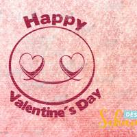Happy Valentines day Smiley SVG DXF eps png jpg pdf Plotterdatei Liebe fröhliches Emoji Liebe digistamp lasercut Bild 3