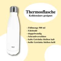 Trinkflasche personalisiert mit Erdmännchen, Edelstahl, Thermosflasche 500 ml Bild 8