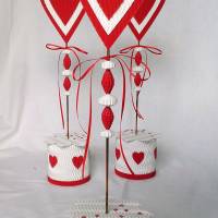 Herz zum Aufstellen für Valentinstag, Muttertag, Hochzeitsgeschenk, Dekoration mit Liebe Bild 2