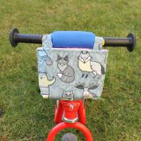 Lenkertasche für Laufrad / Kinderrad / Roller "Waldtiere grün" Bild 2