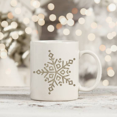 Freebie für den Plotter - Schneekristall zum Verzieren von Kleidung und Dekoration