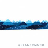 Washi-Sample blaue Berge Bild 2