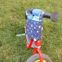 Lenkertasche für Laufrad / Kinderrad / Roller "Sterne blau" Bild 3