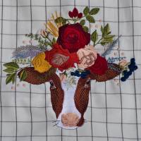 Stickdatei Kuh für die großen Rahmen und Knebelknopfverschluss Bild 4