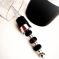 Flaschenverschluss , Zierkorken  passend für alle Wein und Sektflaschen, Lampwokperlen Bild 5