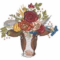 Stickdatei Kuh und Knebelknopfverschluss Bild 5