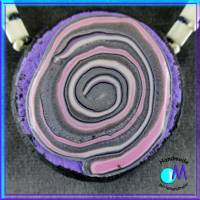 Wechsel-schmuck Magnet Zwischenstück spirale-lila Art 4579 Bild 3