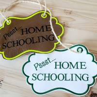 Türschild Home Schooling Bild 1