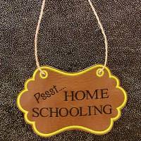 Türschild Home Schooling Bild 2