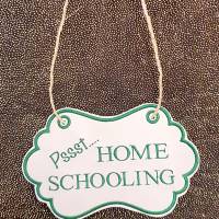 Türschild Home Schooling Bild 3