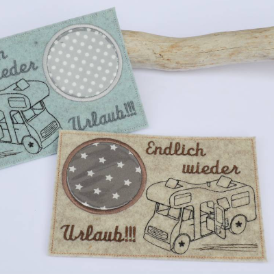 Stickdatei Mugrug Camping Urlaub Wohnmobil