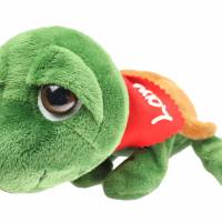 Kuscheltier Schildkröte grün 20cm mit Namen am Halstuch - Personalisierte Schmusetiere für Jungen und Mädchen Bild 3