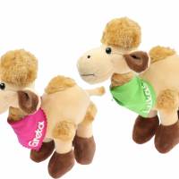 Kuscheltier Kamel braun 23cm mit Namen am Halstuch - Personalisierte Schmusetiere für Jungen und Mädchen Bild 1