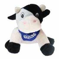 Kuscheltier Kuh schwarz / weiß 16cm mit Namen am Halstuch - Personalisierte Schmusetiere für Jungen und Mädchen Bild 2