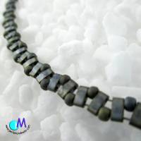 Wechsel-schmuck Magnet Glas-Perlen Collier dark-grey-matt Statement-Kette  ART 4490 Bild 3