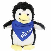 Kuscheltier Pinguin schwarz / weiß 15cm mit Namen am Halstuch - Personalisierte Schmusetiere für Jungen und Mädchen Bild 2