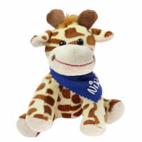 Kuscheltier Giraffe braun 18,5cm mit Namen am Halstuch - Personalisierte Schmusetiere für Jungen und Mädchen Bild 2