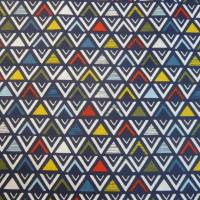 12,00 EUR/m Stoff - Baumwolle retro Dreiecke bunt / Triangular Bild 3