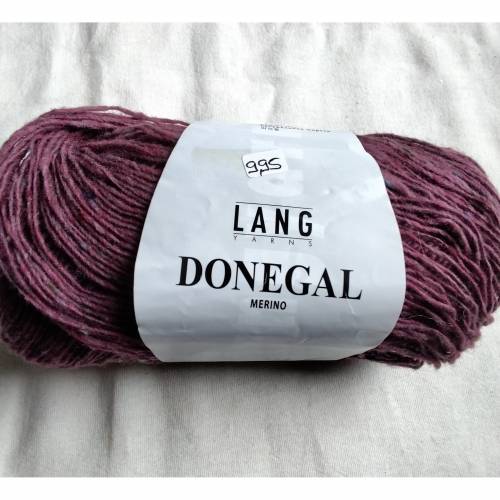 50g Lang Yarns Donegal, Fb. 48, dunkelaltrosa, Tweed