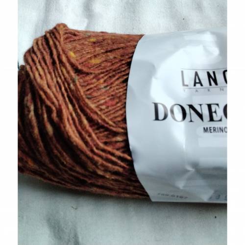 50g Lang Yarns Donegal, Fb. 167, rostbraun, Tweed