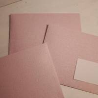 6 Briefumschläge " rosé " & Kärtchen :) Bild 2