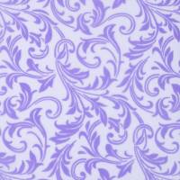 Deko-Stoff Ornamente beflockt Lavendel Bild 1