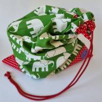 "Bunte Bäckertüte" in grün-weiß-rot *Elefanten* - groß - von he-ART by helen hesse Bild 6