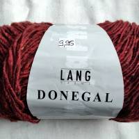 50g Lang Yarns Donegal, Fb. 60, dunkelrot, Tweed Bild 1