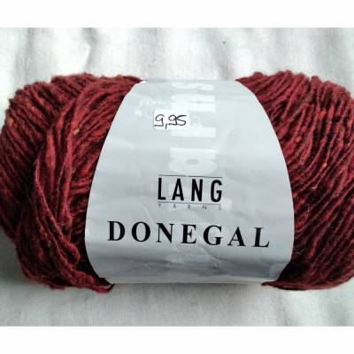 50g Lang Yarns Donegal, Fb. 60, dunkelrot, Tweed