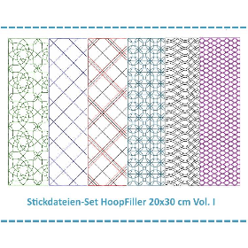 Stickdateien Set HoopFiller 20x30 Vol. I