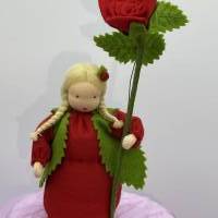 Rose rot -  Jahreszeitentisch - Blumenkind - Sommer Bild 6