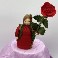 Rose rot -  Jahreszeitentisch - Blumenkind - Sommer Bild 9