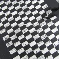 Notenmappe für 32,5 x 24 cm, Mappe mit Klappen, schwarz, Füllhöhe 3 cm, handgefertigt Bild 2