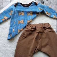 Gr. 74 Baby Set / Tunika / Shirt / Pullover mit Pumphose / Hose – Jungs Bild 2